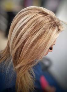Blonde color weave by Cindy 2